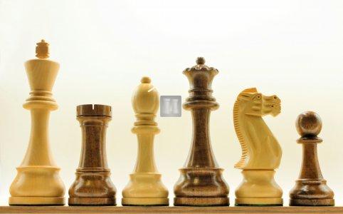 Big Chess Set "Superchess" boxwood-acaciawood- King mm 149