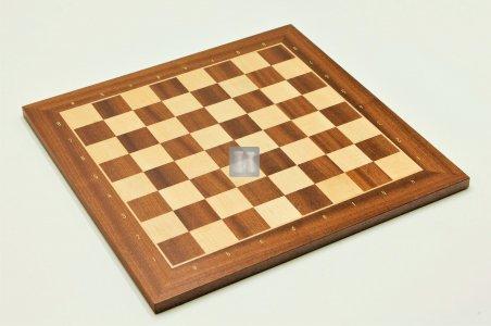 Chessboard with notation - Mahogany/Sycamore