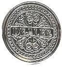 Dealer button metal (silver)