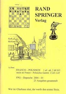 Franco-Polnisch 1 e4 e6, 2 d4 b5! meist als Franco-Polnisches Gambit 3 L:b5 Lb7 - 2nd hand