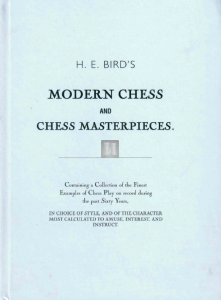 H. E. Bird’s modern chess and chess masterpieces