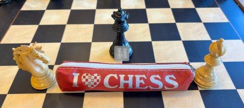 Pencil case "I Love Chess"