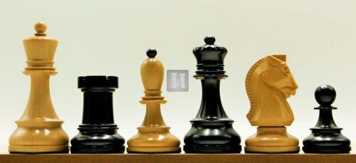 Wood chess set "Dubrovnik" Boxwood - king mm 95