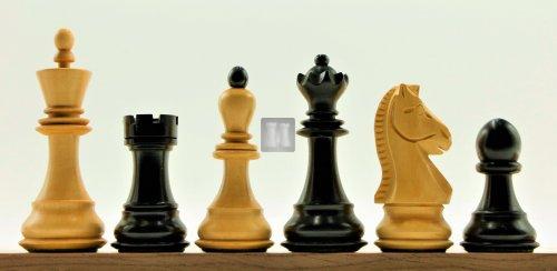 Wood chess set "Dubrovnik" Ebonized - king mm 90