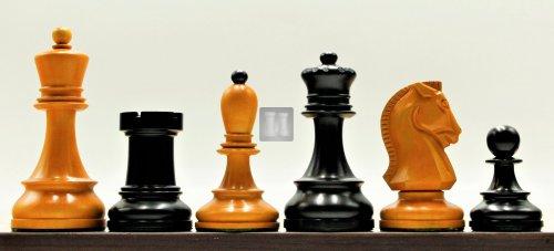 Wood chess set "Dubrovnik" high quality Boxwood - king mm 95